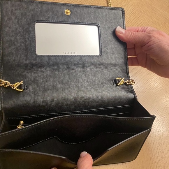 Gucci Azalea leather Marina chain wallet new - Picture 4 of 6